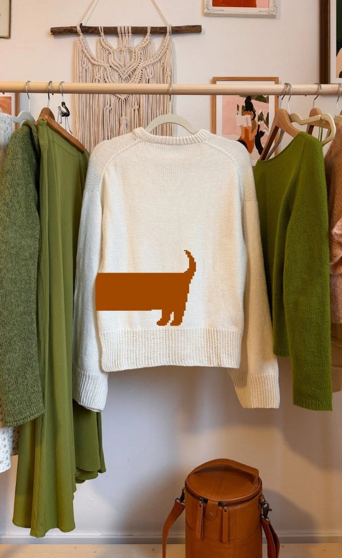 Studio Sweater mit deinem Wunsch-Motiv - The Merry Merino 140 GOTS - Strickset