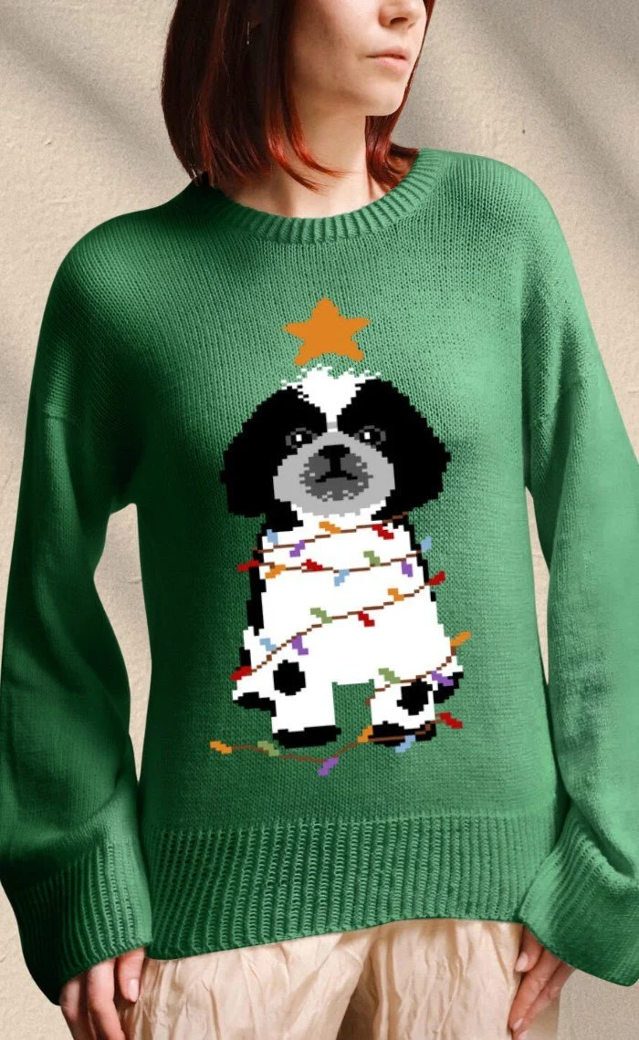 Studio Sweater mit deinem Wunsch-Motiv - The Merry Merino 140 GOTS - Strickset