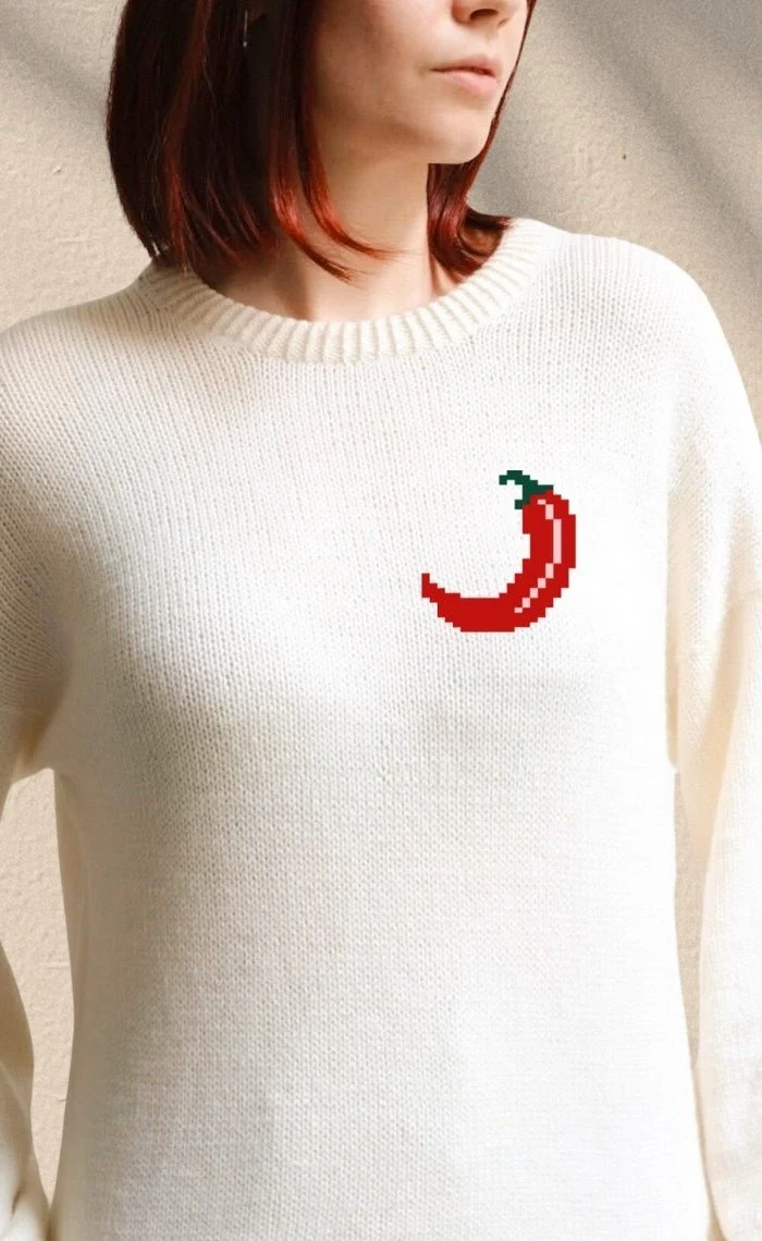 Studio Sweater mit deinem Wunsch-Motiv - The Merry Merino 140 GOTS - Strickset