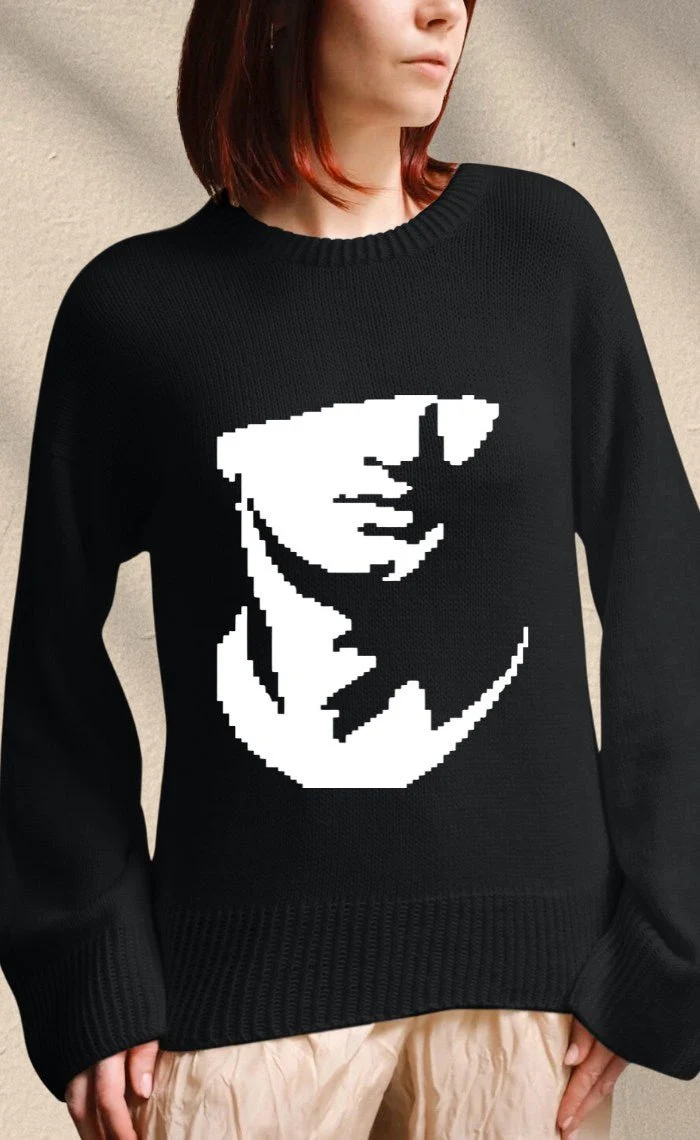 Studio Sweater mit deinem Wunsch-Motiv - The Merry Merino 140 GOTS - Strickset