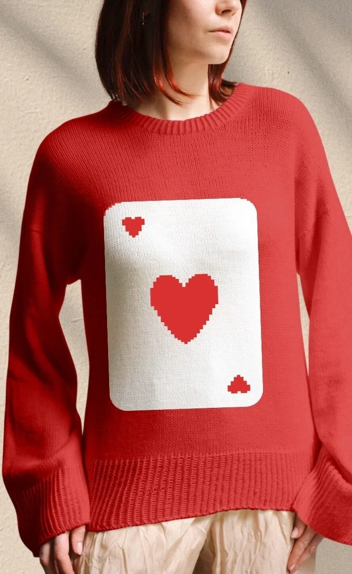 Studio Sweater mit deinem Wunsch-Motiv - The Merry Merino 140 GOTS - Strickset