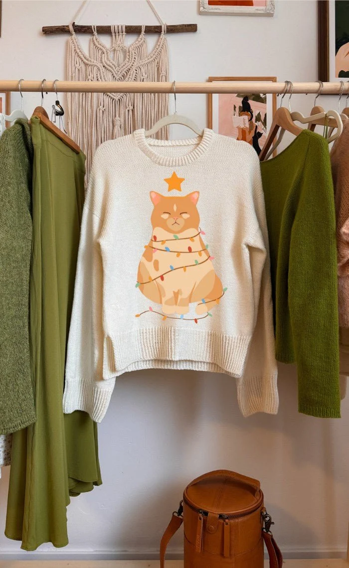 Studio Sweater mit deinem Wunsch-Motiv - The Merry Merino 140 GOTS - Strickset