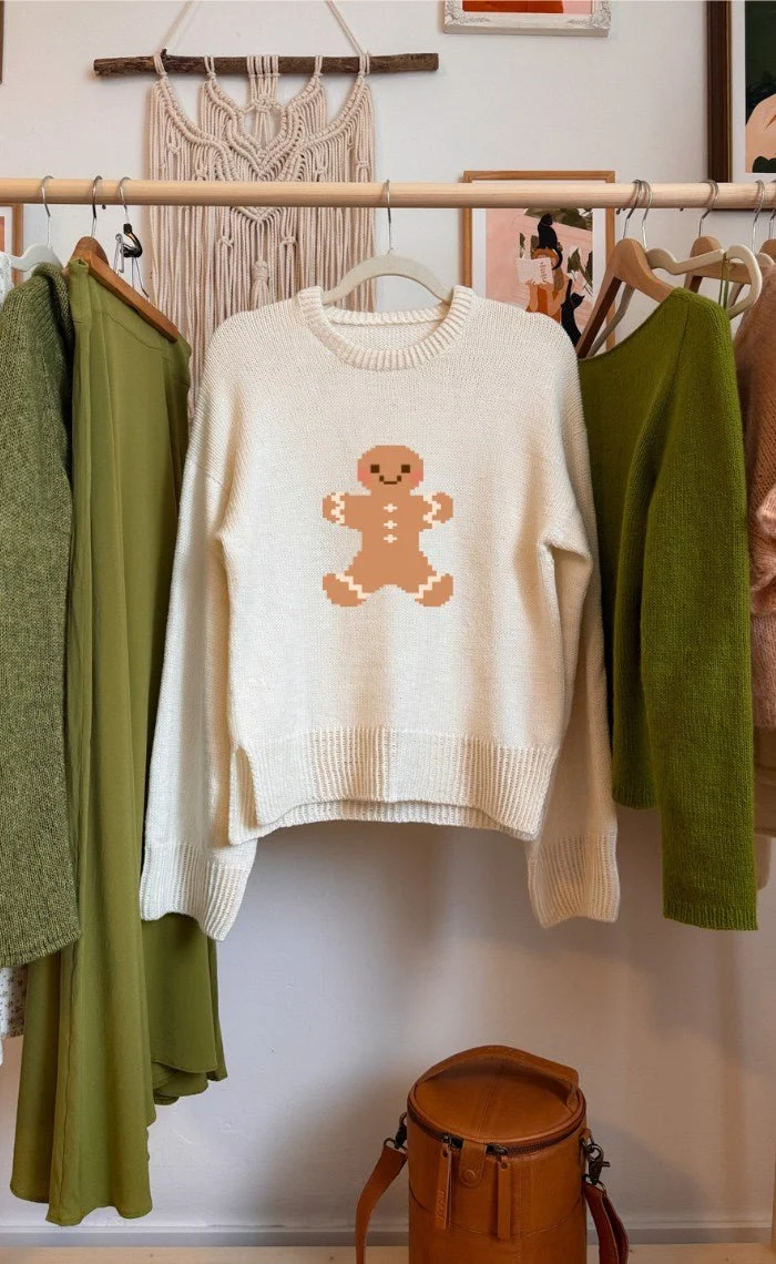 Studio Sweater mit deinem Wunsch-Motiv - The Merry Merino 140 GOTS - Strickset