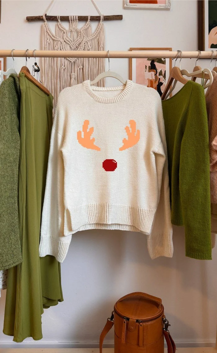 Studio Sweater mit deinem Wunsch-Motiv - The Merry Merino 140 GOTS - Strickset