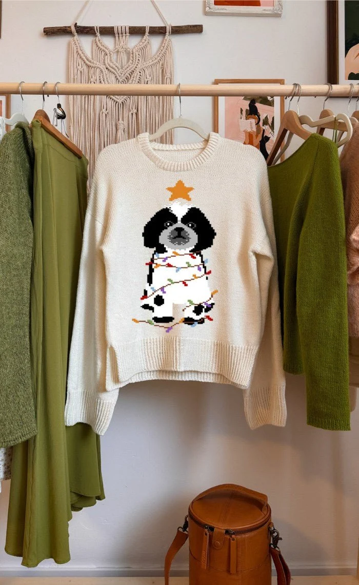 Studio Sweater mit deinem Wunsch-Motiv - The Merry Merino 140 GOTS - Strickset