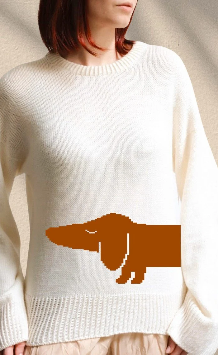 Studio Sweater mit deinem Wunsch-Motiv - The Merry Merino 140 GOTS - Strickset