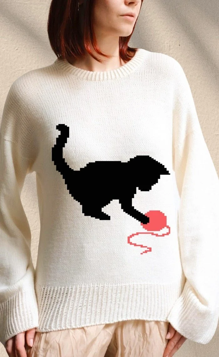 Studio Sweater mit deinem Wunsch-Motiv - The Merry Merino 140 GOTS - Strickset