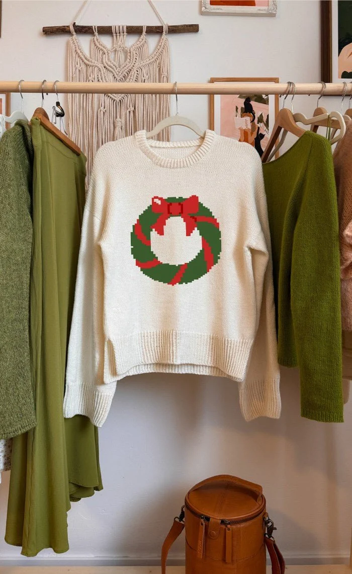 Studio Sweater mit deinem Wunsch-Motiv - The Merry Merino 140 GOTS - Strickset