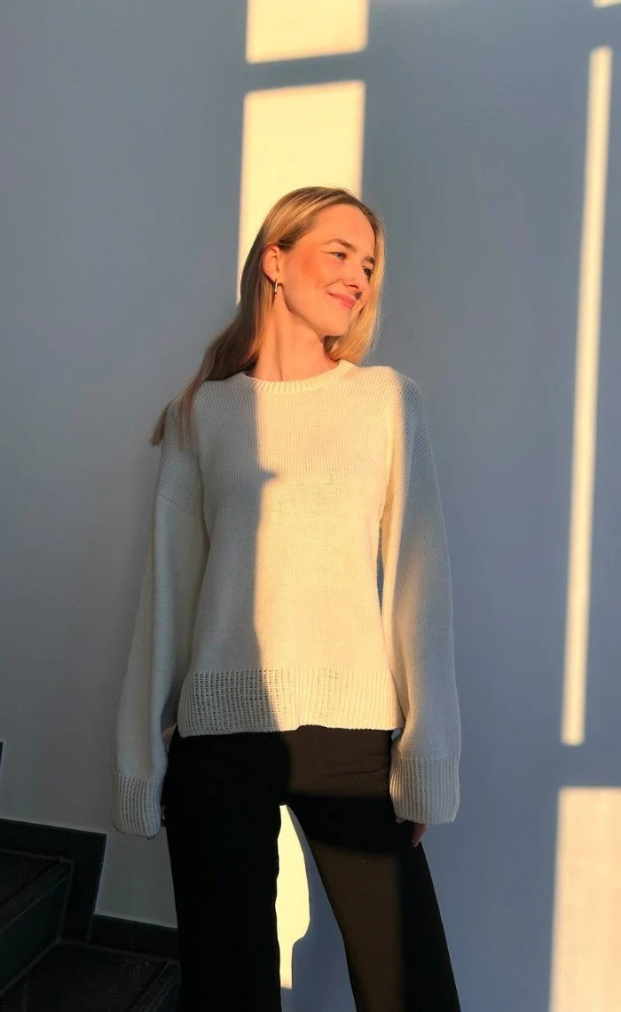 Studio Sweater mit deinem Wunsch-Motiv - The Merry Merino 140 GOTS - Strickset