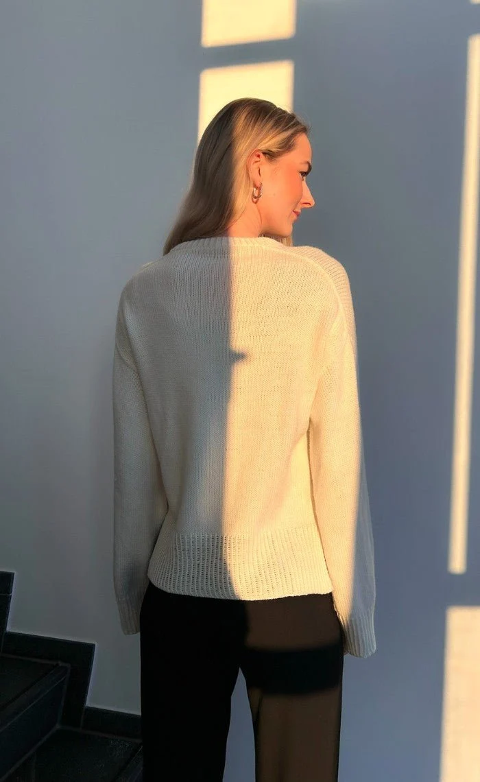 Studio Sweater mit deinem Wunsch-Motiv - The Merry Merino 140 GOTS - Strickset