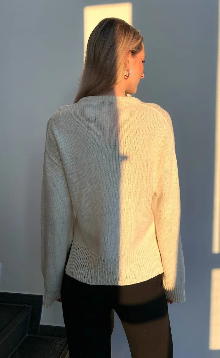 Studio Sweater mit deinem Wunsch-Motiv - The Merry Merino 140 GOTS - Strickset