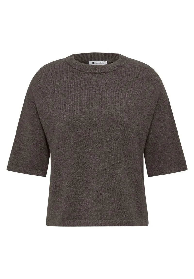 3/4-Arm Pullover mit Rundhals