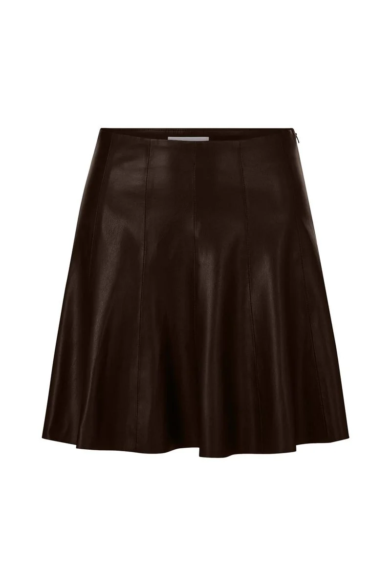 Fake Leather Skirt