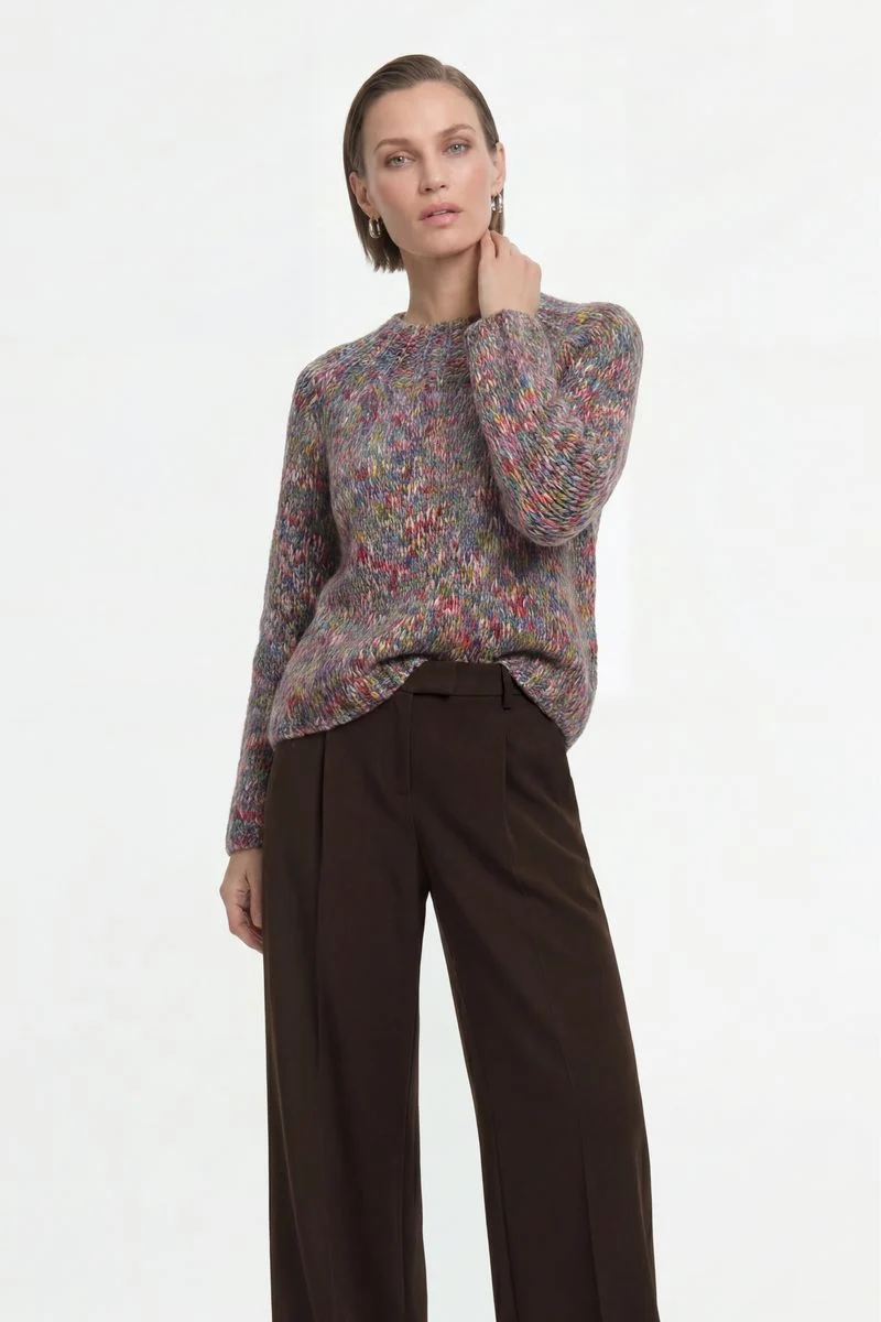 Multicoloured Mock Neck