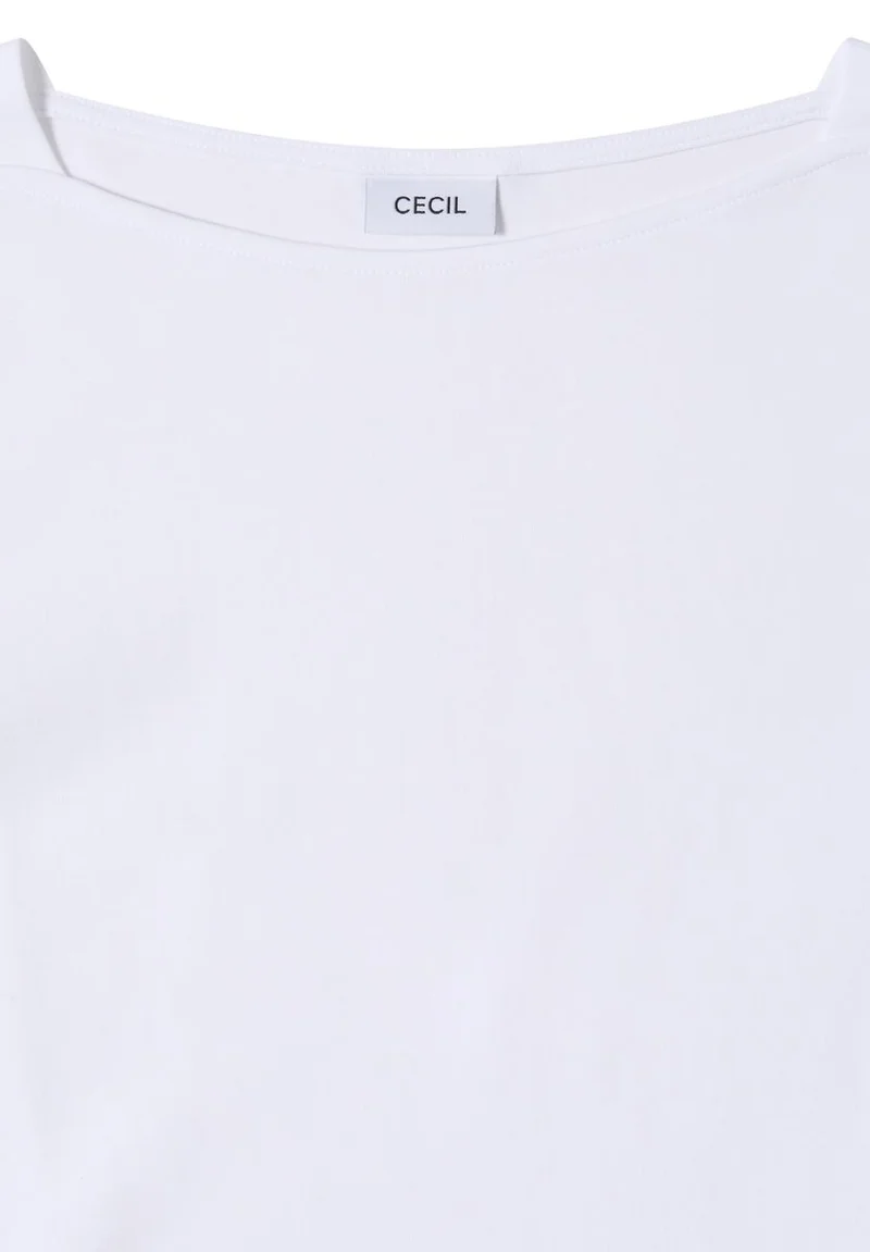 Basic Shirt mit U-Boot-Ausschnitt