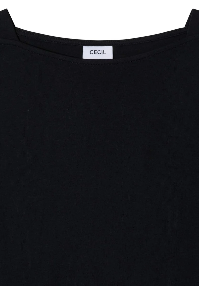 Basic Shirt mit U-Boot-Ausschnitt