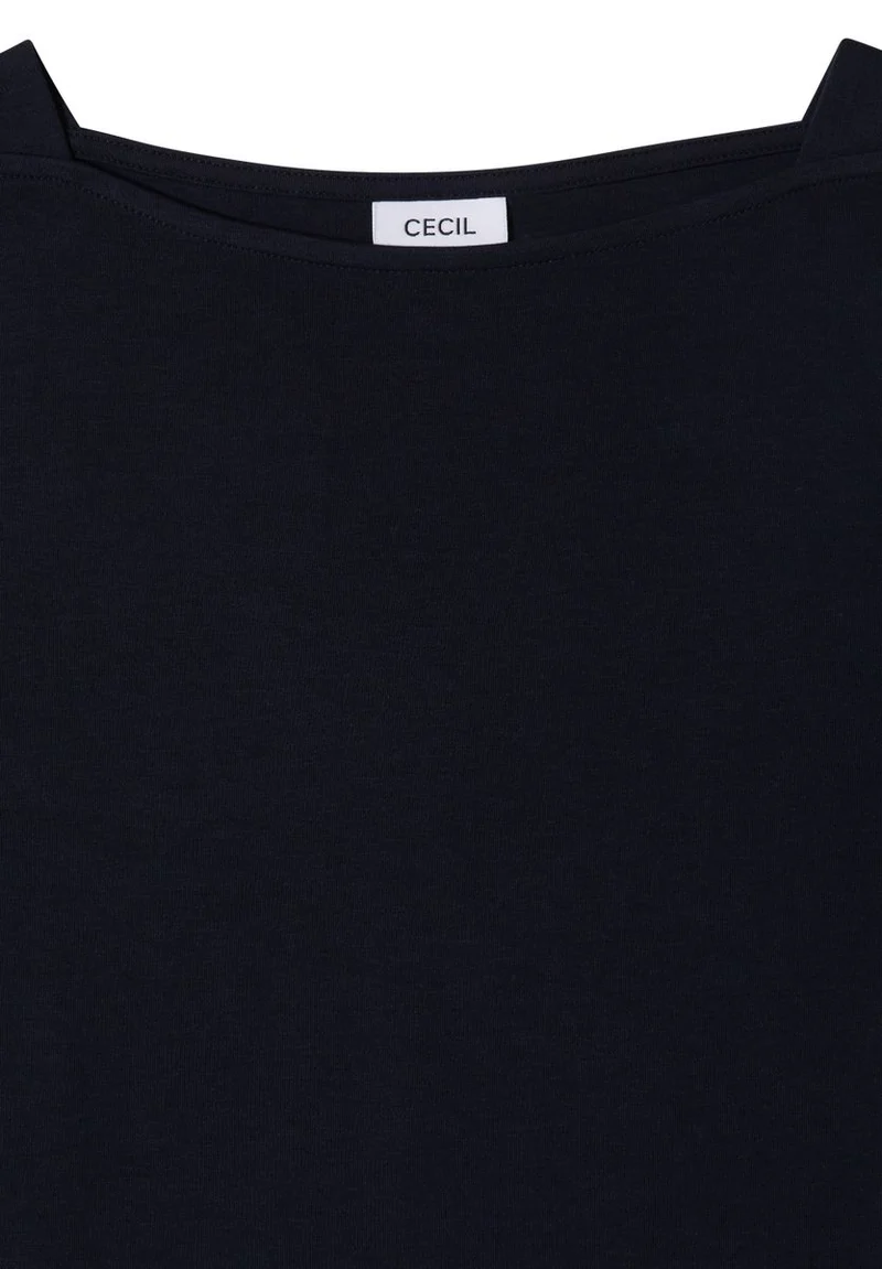 Basic Shirt mit U-Boot-Ausschnitt