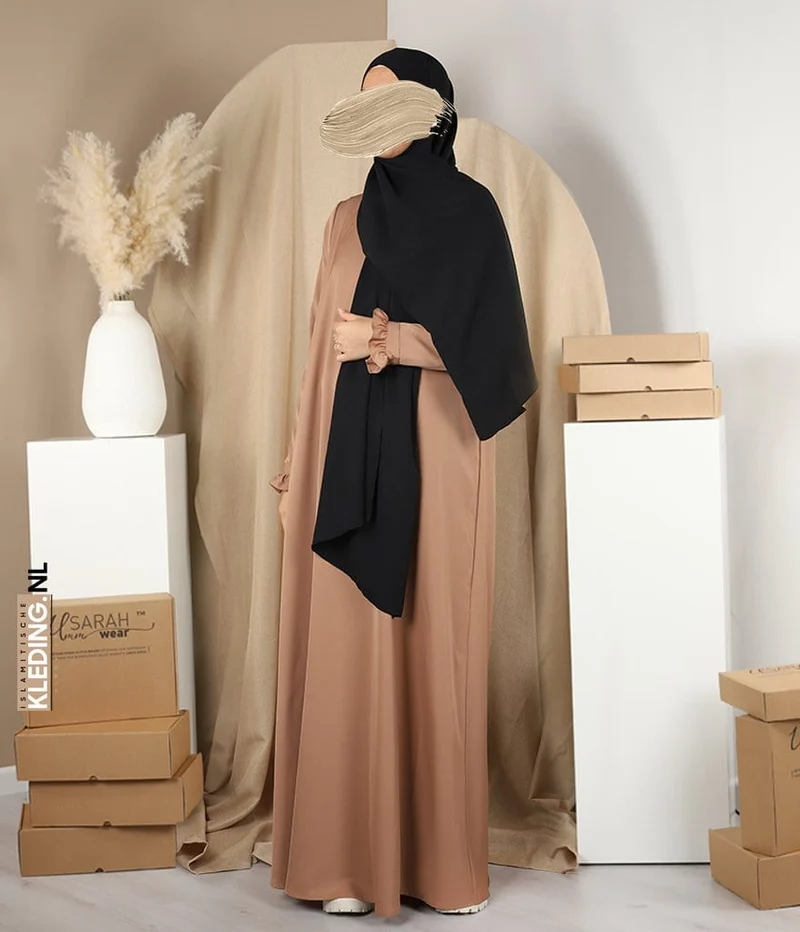 Noora Jaz Stretch-Schal – Schwarz