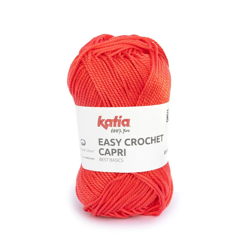 Katia Easy Crochet Capri 112 Korallenrot