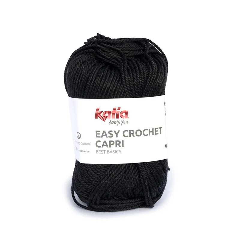 Katia Easy Crochet Capri 106 Schwarz