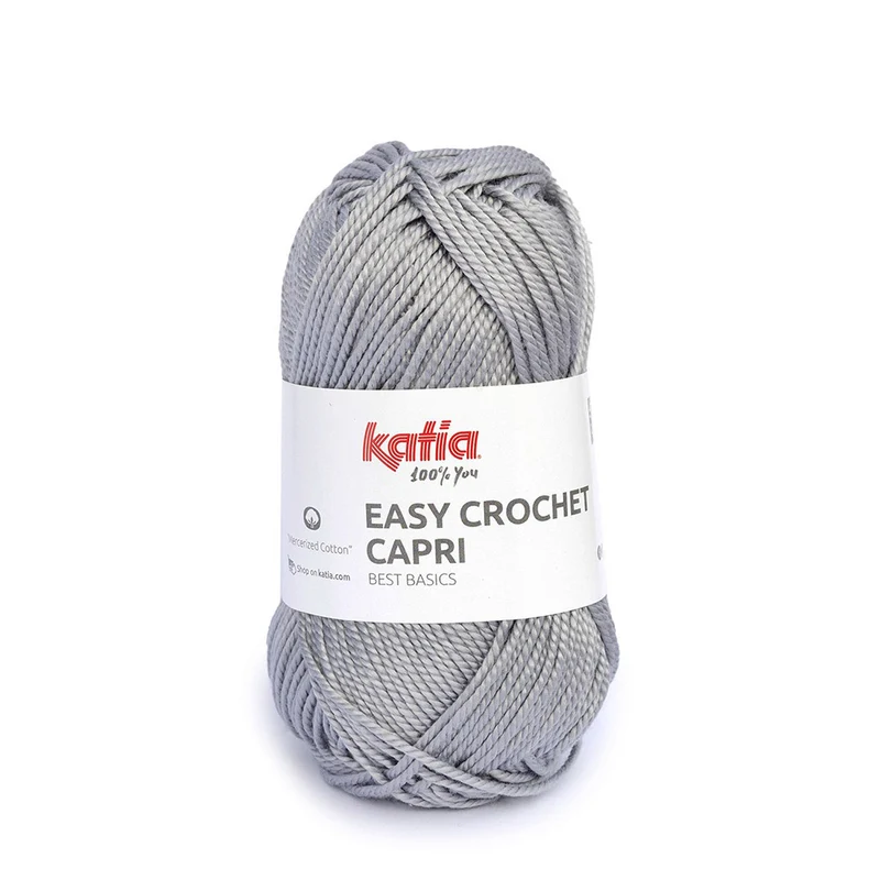Katia Easy Crochet Capri 105, mittelgrau