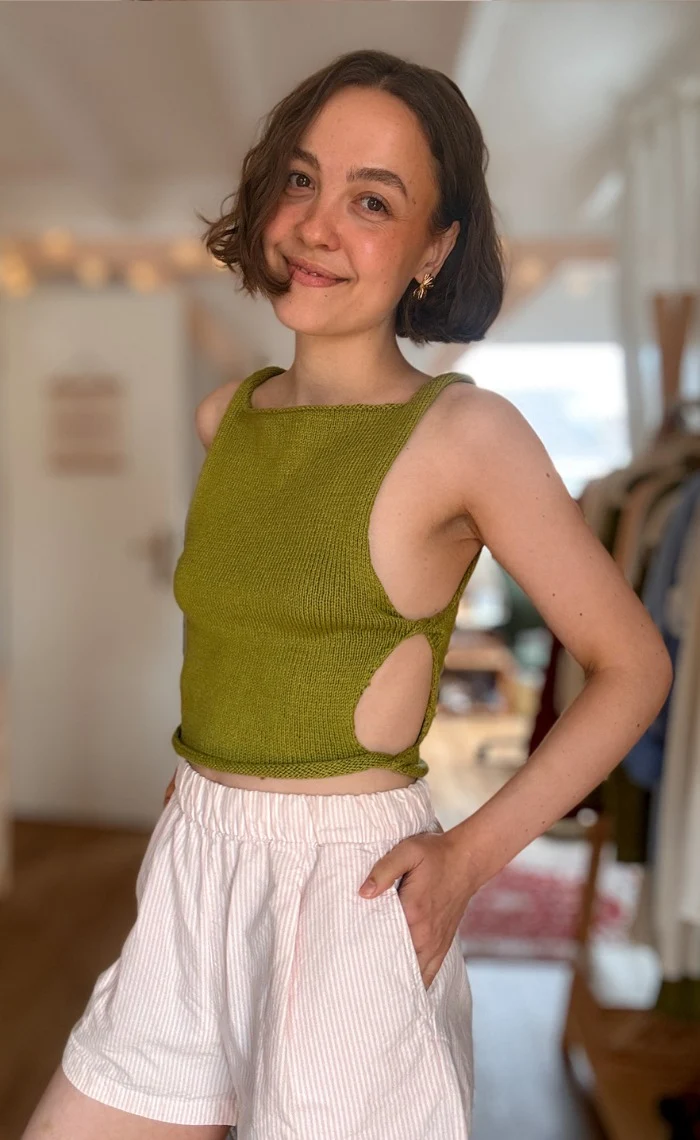 Twist Tanktop - CASHMERE CLASSIC - Strickset