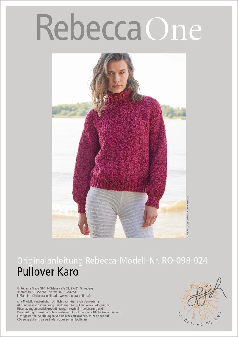 Anleitung - Pullover Karo