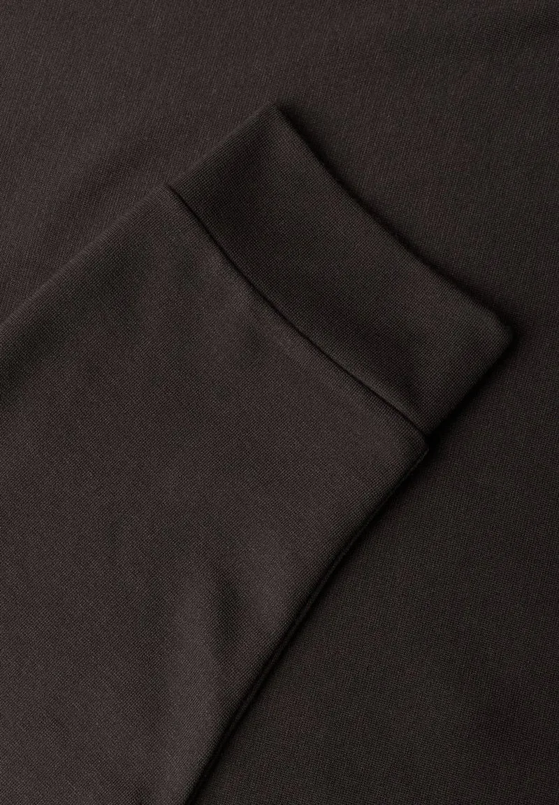 3/4-Arm Shirt mit Spitzenkante am Saum