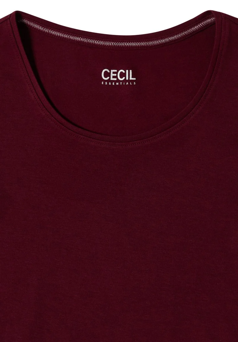 Basic Langarm Shirt mit Rundhals