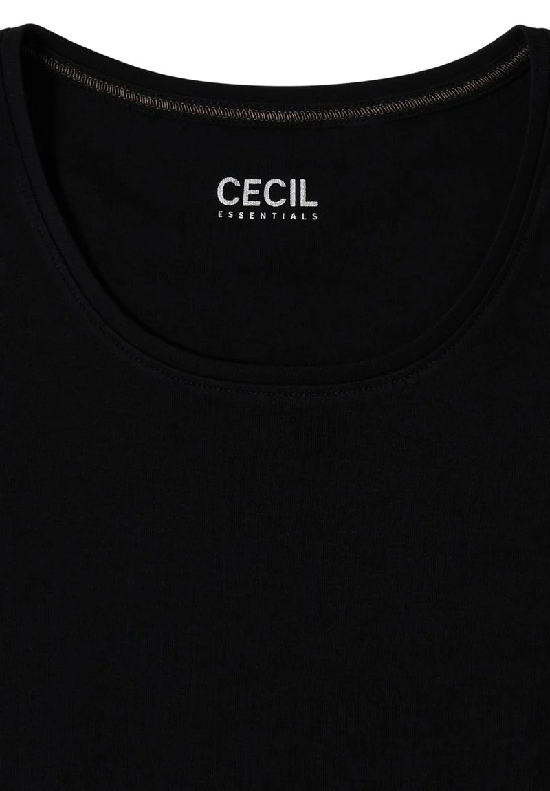 Basic Langarm Shirt mit Rundhals
