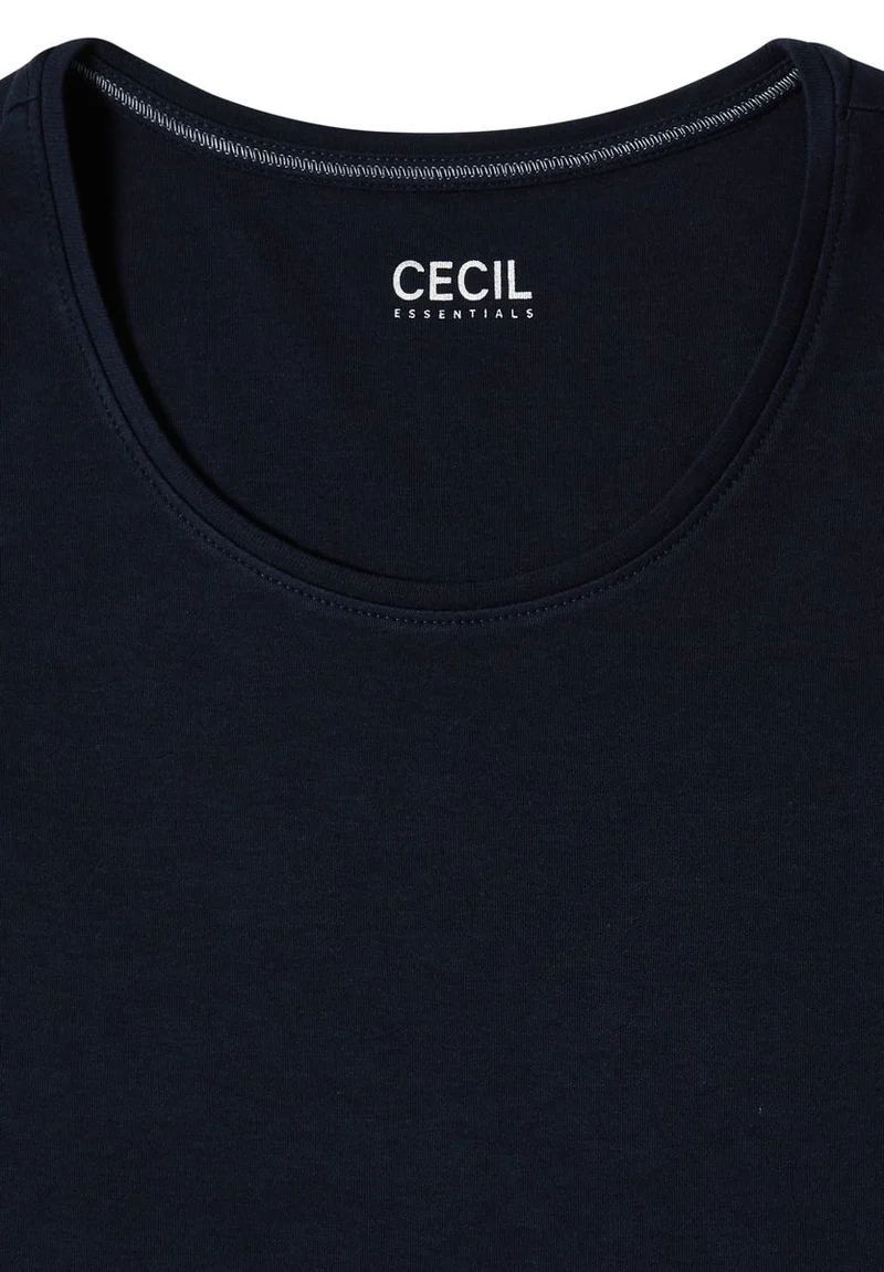 Basic Langarm Shirt mit Rundhals