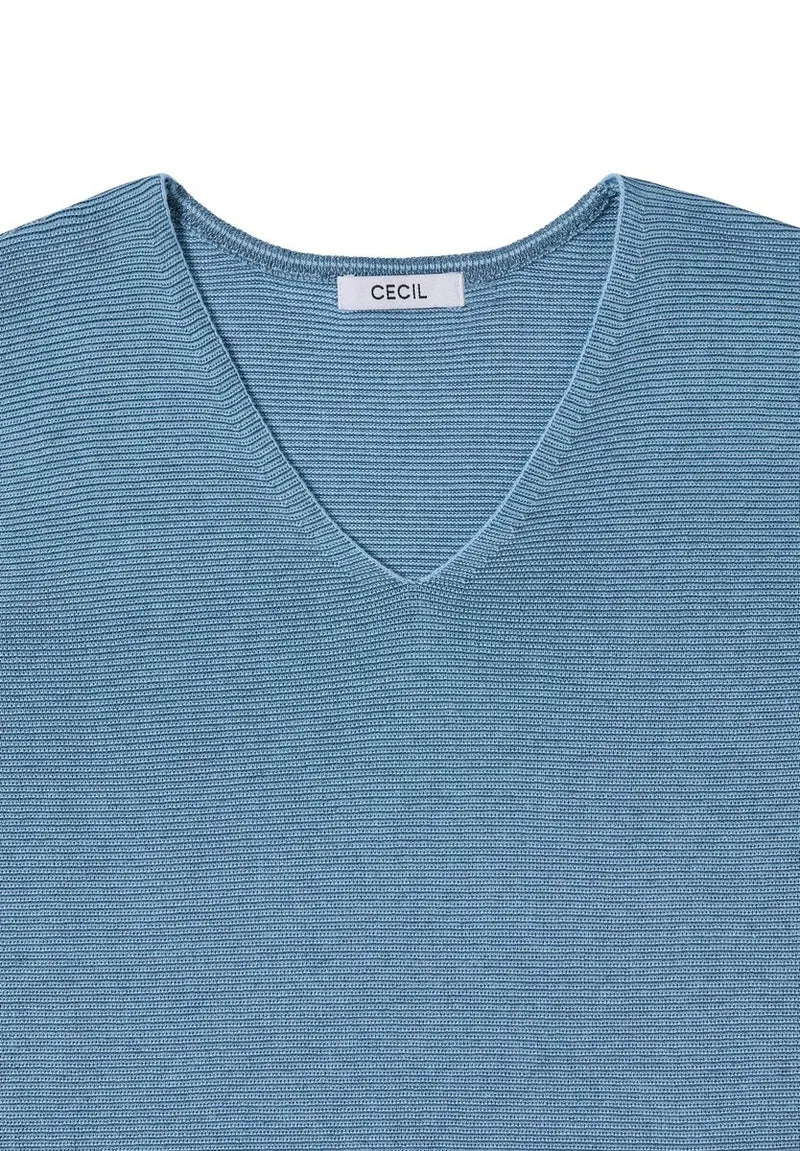 Pullover im Two-Tone-Look mit V-Neck