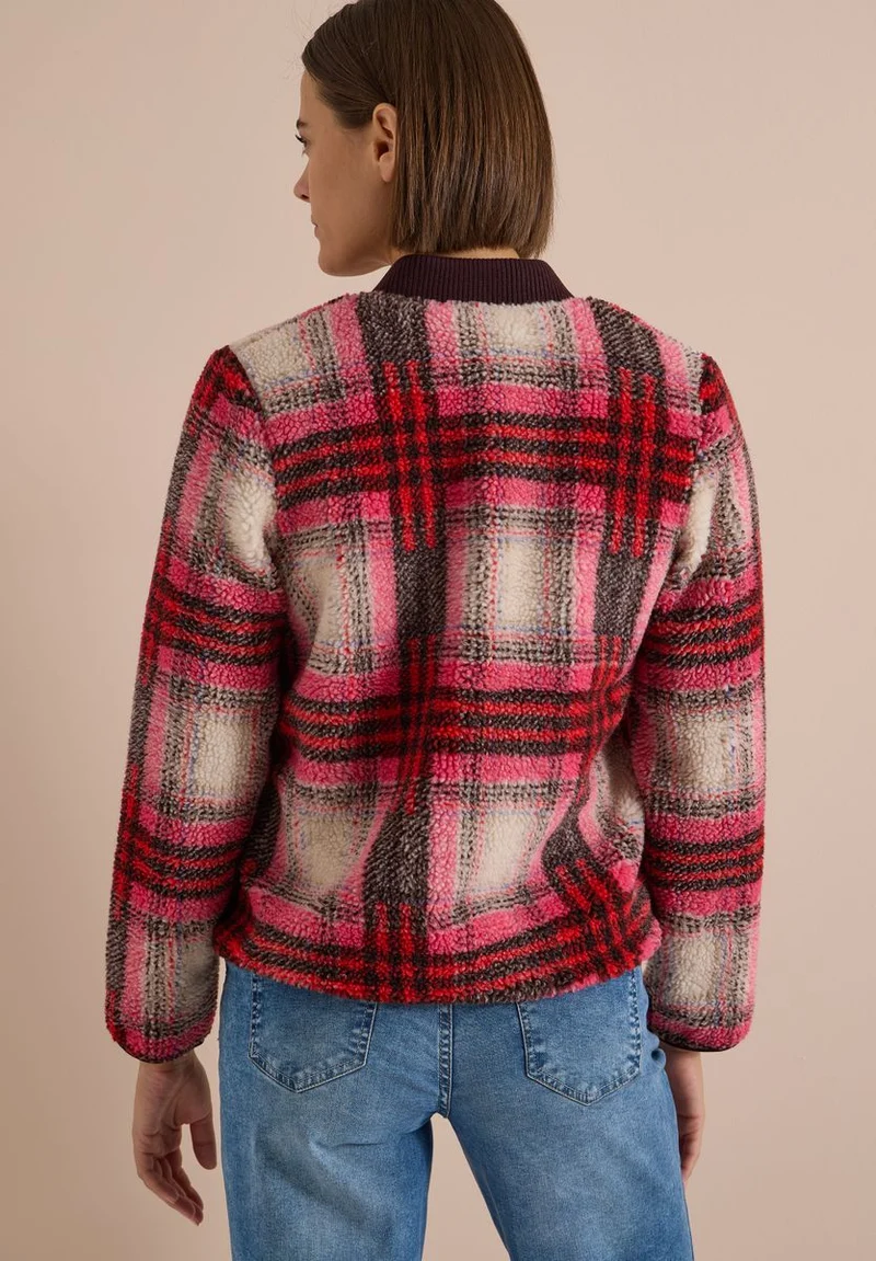 Teddy-Blouson mit Softshelldetails