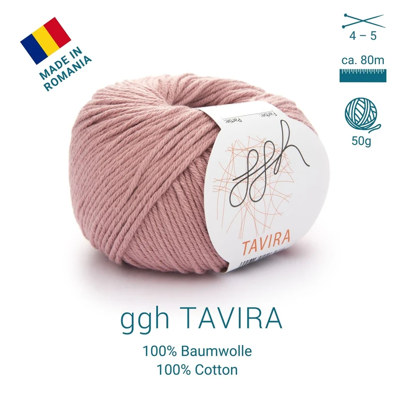 ggh Tavira | 100% Baumwolle | 80m/50g | 040 - Rosenholz