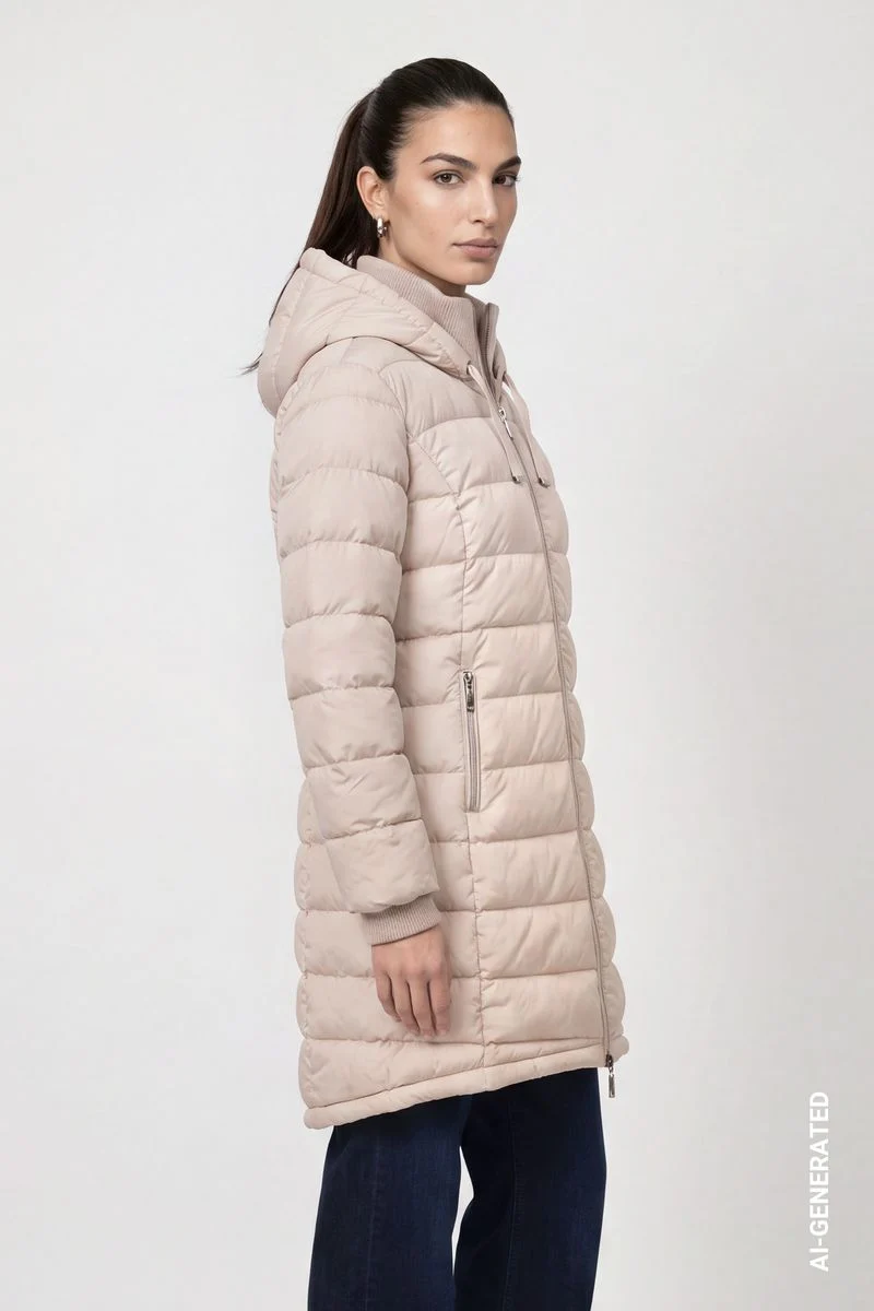 Steppmantel mit Lurex