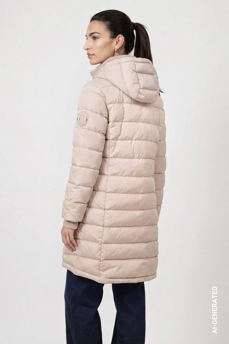 Steppmantel mit Lurex