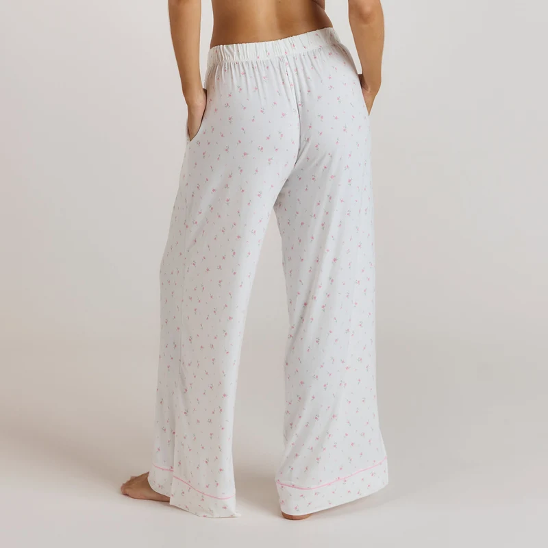 Modal Pyjamahose - Florales Muster