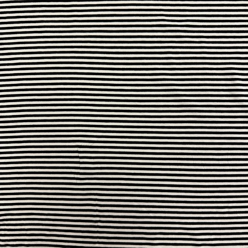 No. 1723 Viskosejersey schwarz weiß gestreift Lurex