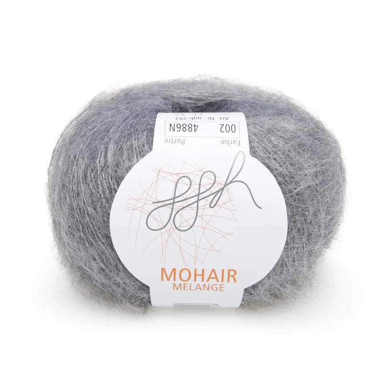 ggh Mohair Melange | 002 - Mittelgrau