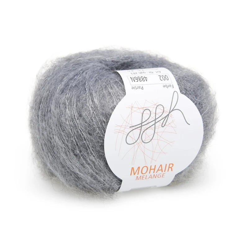 ggh Mohair Melange | 002 - Mittelgrau