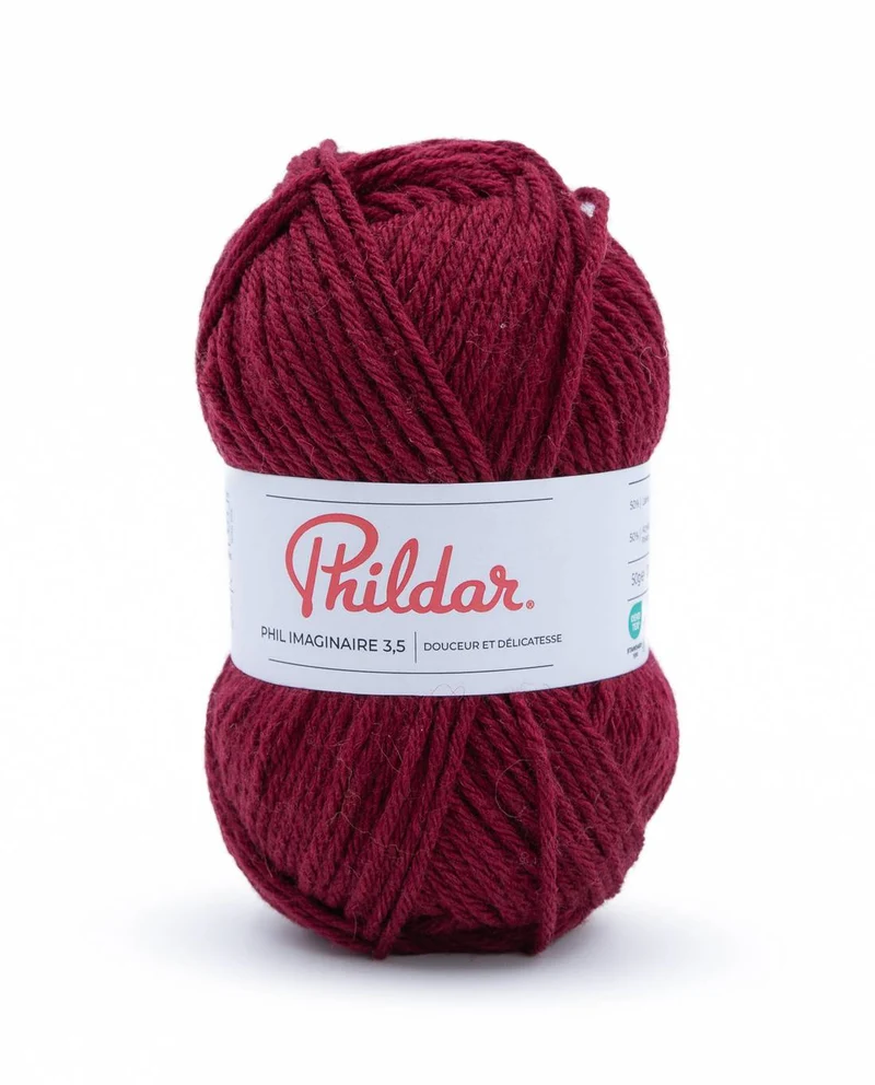 Phildar Phil Imaginaire 3,5 2127 Burgundy