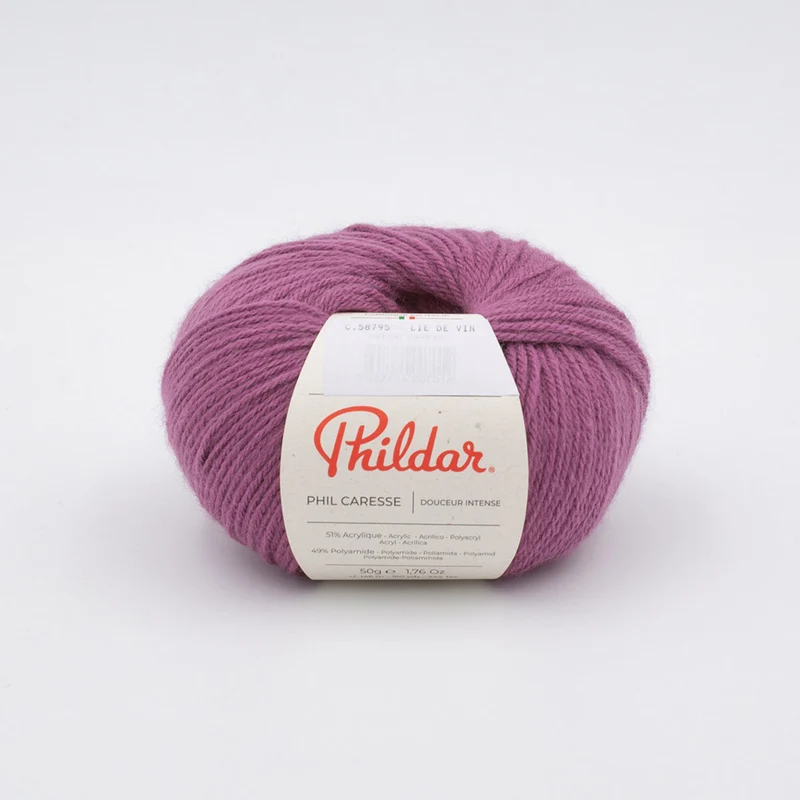 Phildar Phil Caresse 1349 Weinrot