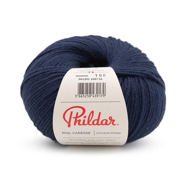 Phildar Phil Caresse 1097 Marineblau