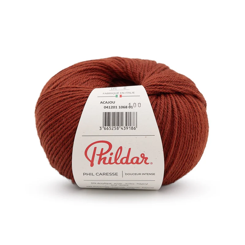 Phildar Phil Caresse 1068 Mahagoni