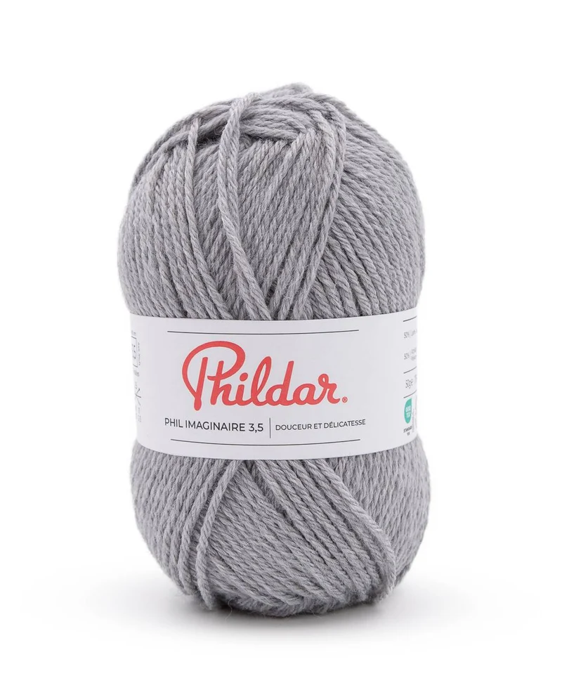 Phildar Phil Imaginaire 3,5 2140 Grauer Tweed