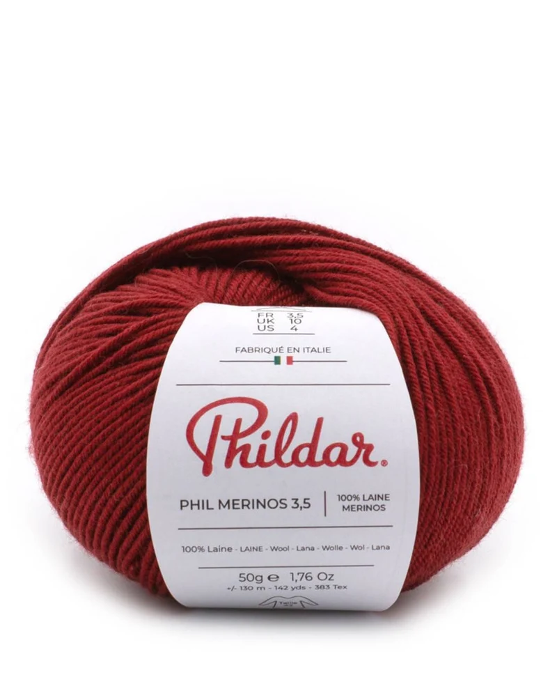 Phildar Phil Merinos 3,5 2296 Garnet