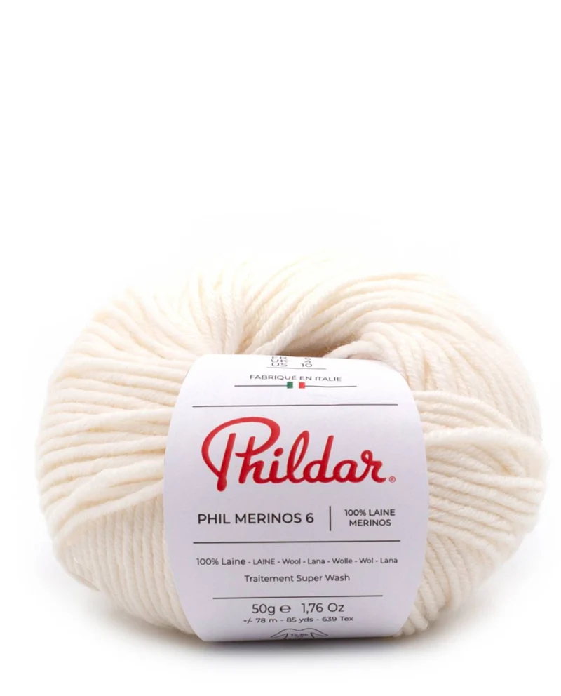 Phildar Phil Merinos 6 1359 Naturweiß