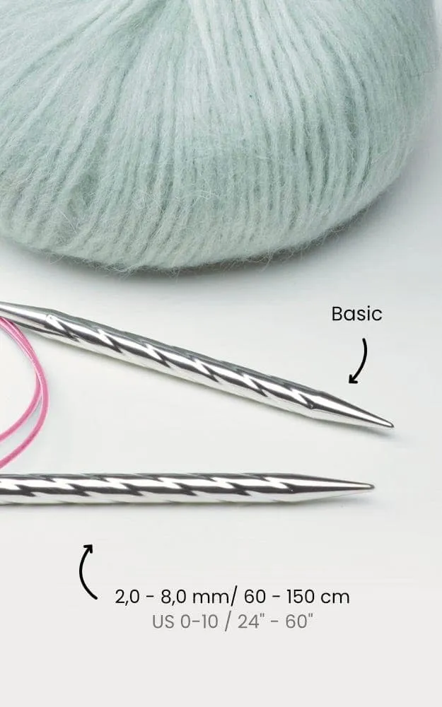 Addi Unicorn Rundstricknadel Messing 6mm|60cm