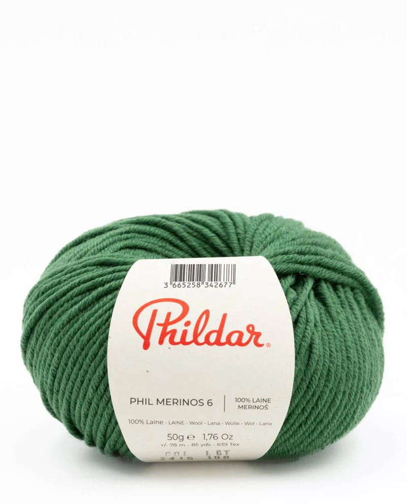 Phildar Phil Merinos 6 2415 Waldgrün