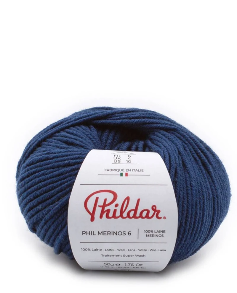 Phildar Phil Merinos 6 1446 Marineblau